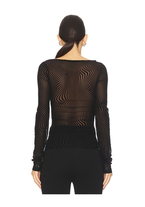 OW Collection Eva Top in Black. Size S. Also in XS, M.