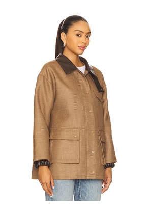 Line & Dot Bourbon Jacket in Brown. Size M. Also in XS, L.