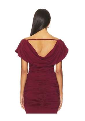 Line & Dot Mazzy Knit Top in Burgundy. Size S. Also in L, XS.