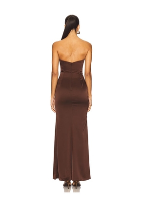 Katie May Taylor Gown in Chocolate. Size M. Also in L, S, XL, XS.