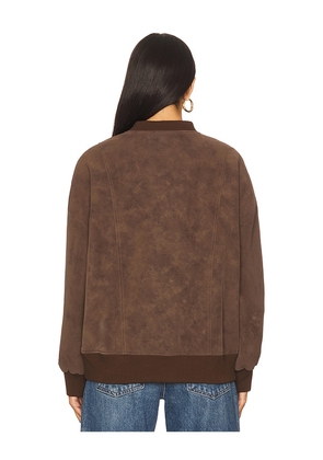 Line & Dot Alfie Jacket in Brown. Size M. Also in S, XS, L, XL.