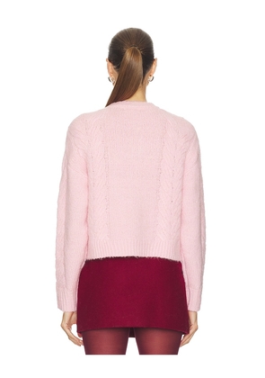 Line & Dot Melba Cardigan in Pink. Size M. Also in S, XS, L.
