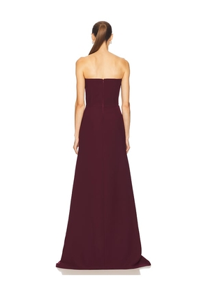 The New Arrivals by Ilkyaz Ozel Nefertiti Maxi Dress in Burgundy. Size 36/4. Also in 40/8.
