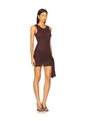 LIONESS x REVOLVE Soleil Mini Dress in Chocolate. Size M. Also in L, XL, XXL.