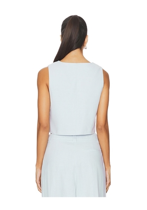 LIONESS x REVOLVE Leo Vest in Baby Blue. Size S. Also in XS, M.