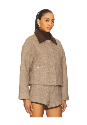 Line & Dot Ingrid Jacket in Brown. Size M. Also in XS, L, XL.