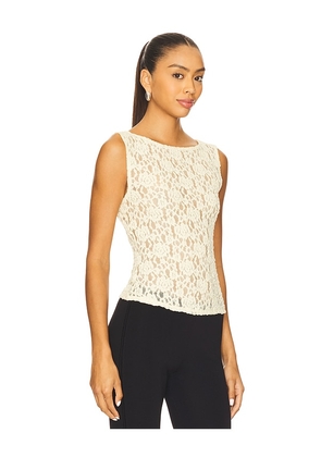 L'Academie Ayden Top in Ivory. Size M. Also in S.