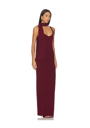 Lovers and Friends Aura Rib Maxi Dress in Wine. Size M. Also in XS, S, L, XL.