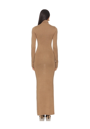 Lovers and Friends Emaline Maxi Dress in Brown. Size M. Also in XS, XXS, S, XL.