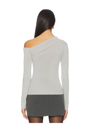 Lovers and Friends Katalina Off The Shoulder Sweater in Light Grey. Size M. Also in XS, S, L, XL.