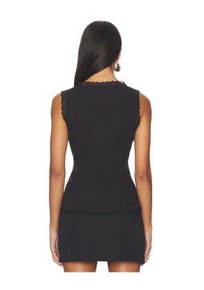 MORE TO COME Monica Top in Black. Size M. Also in XS, XXS, S, XL.