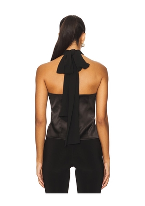 MAJORELLE Tia Top in Black. Size S. Also in XS, M, XL.