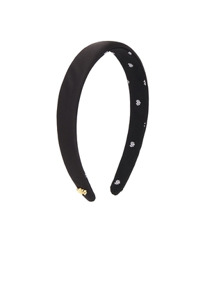 Lele Sadoughi Charlotte Silk Headband in Black.