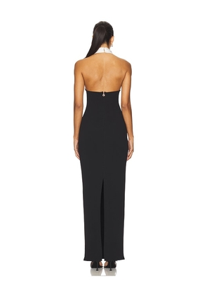 Nookie Chiara Halter Gown in Black & White. Size M. Also in XS, S, L, XL.