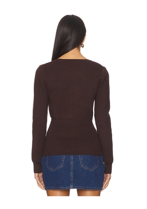 NIA Sophia Cardigan in Brown. Size M. Also in S, XS, L.