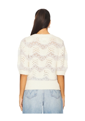MOTHER The Podwer Puff Sweater in Ivory. Size XL. Also in M.