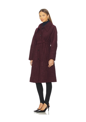 Maude Club Skylar Coat in Burgundy. Size S. Also in M, XS.