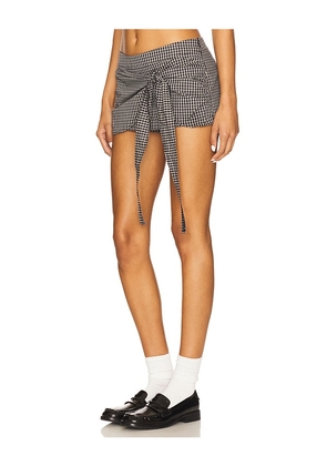 LIONESS Kensington Mini Skort in Black. Size M. Also in S, XS, L.