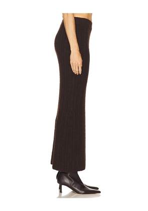 Line & Dot Ophelie Skirt in Chocolate. Size M. Also in S, XS, L.
