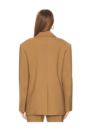 Nanushka Diante Blazer in Brown. Size L. Also in M.