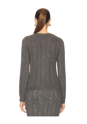 Line & Dot Alena Cardigan in Grey. Size M. Also in S, XS, L.