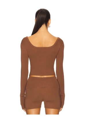 Nana Jacqueline Holly Top in Brown. Size M. Also in S.