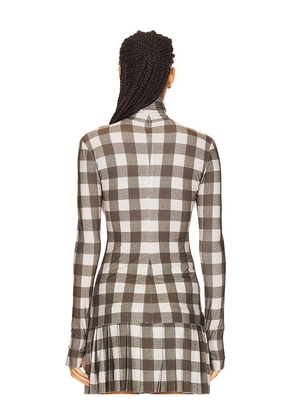 Norma Kamali Slim Fit Long Sleeve Turtleneck Top in Olive. Size M. Also in L, S, XL, XS.