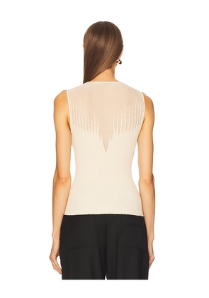 L'Academie Minette Tank in Beige. Size M. Also in XS, S, XL.