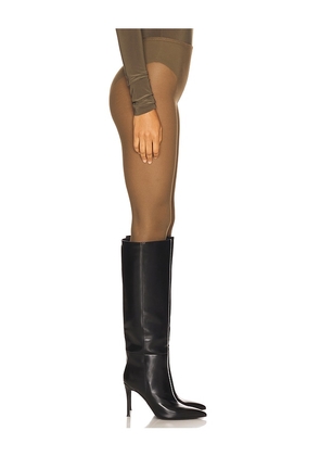 Norma Kamali Legging With Footie in Olive. Size XS. Also in XXS, S, M.