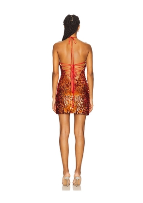 Kim Shui Sequin Mini Dress in Orange. Size S. Also in XS.