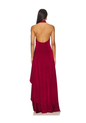 NBD The Avani Gown in Burgundy. Size M. Also in XXS, XS, S, L, XL.