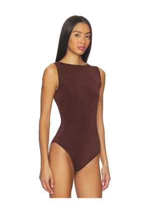 LAMARQUE Loki Bodysuit in Brown. Size L. Also in S, XS, M.
