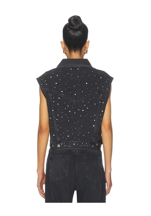 LEVI'S Shrunken 90s Vest in Black. Size M. Also in S, L.