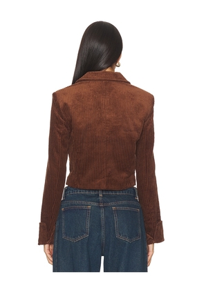 LIONESS Balmy Jacket in Chocolate. Size M. Also in S, XXS, XS.