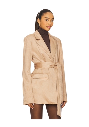 Lovers and Friends Eva Faux Suede Jacket in Tan. Size M. Also in XXS, XS, S, L, XL.
