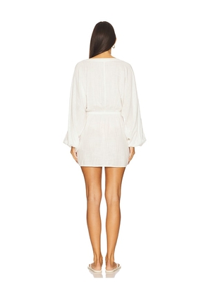 LSPACE Deia Mini Dress in Cream. Size L. Also in S, M.