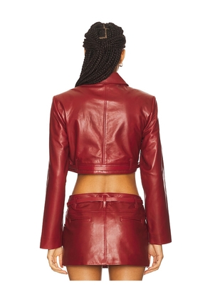 LAMARQUE Gia Jacket in Wine. Size M. Also in S.
