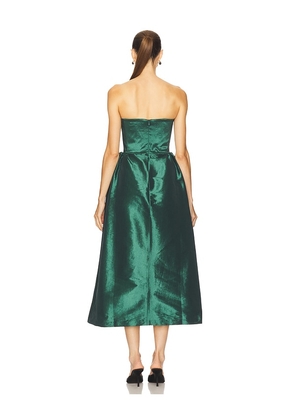 KIKA VARGAS Rose Dress in Green. Size 10. Also in 0, 2, 8.