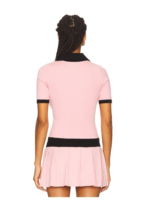 Nana Jacqueline Hazel Polo Top in Pink. Size M. Also in L.