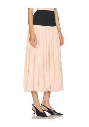 L'Academie Reba Midi Skirt in Pink. Size M. Also in XXS, XS, S, L, XL.