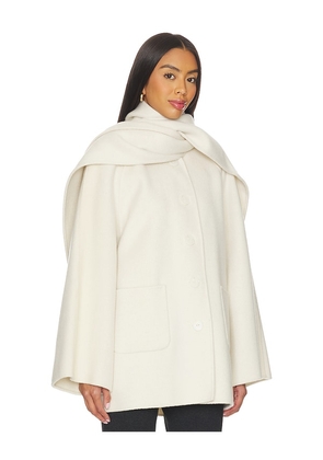 LAMARQUE Anca Coat in White. Size S. Also in M.