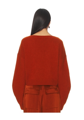 Lapointe Cashmere Sweater in Red, brown. Size S. Also in M.