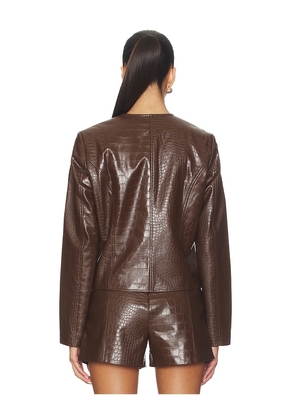 LAMARQUE Agnes Jacket in Brown. Size S. Also in XS.