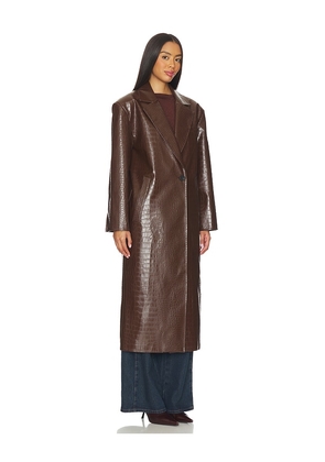 LAMARQUE Ebba Coat in Brown. Size M. Also in S, XS, L.