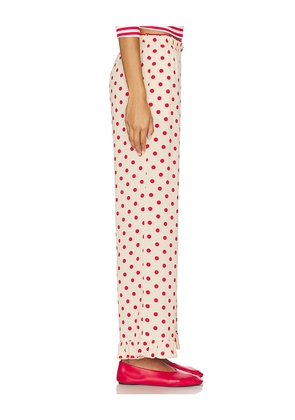 Lisa Says Gah Liora Ruffle Pant in Ivory. Size M. Also in S, XS, L, XL, XXL.