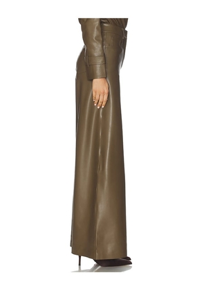 Norma Kamali Elephant Jean in Olive. Size M. Also in XXS, XS, S, L.