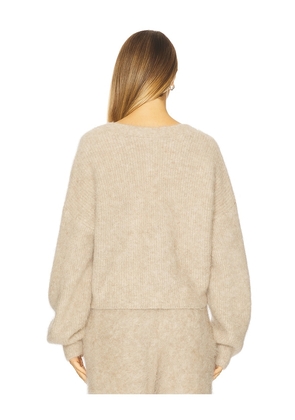 LAMARQUE Minnie Cardigan in Beige. Size M. Also in S, XS, L.