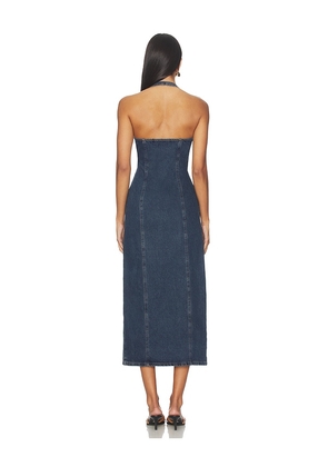 LIONESS Kenny Maxi Dress in Blue. Size M. Also in XS.