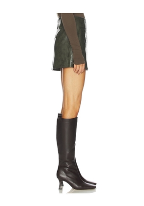 Nonchalant Label Baron Skirt in Army. Size L. Also in XS, S, XL.