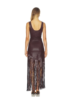 OSIS STUDIO Adria Dress in Burgundy. Size M. Also in L.